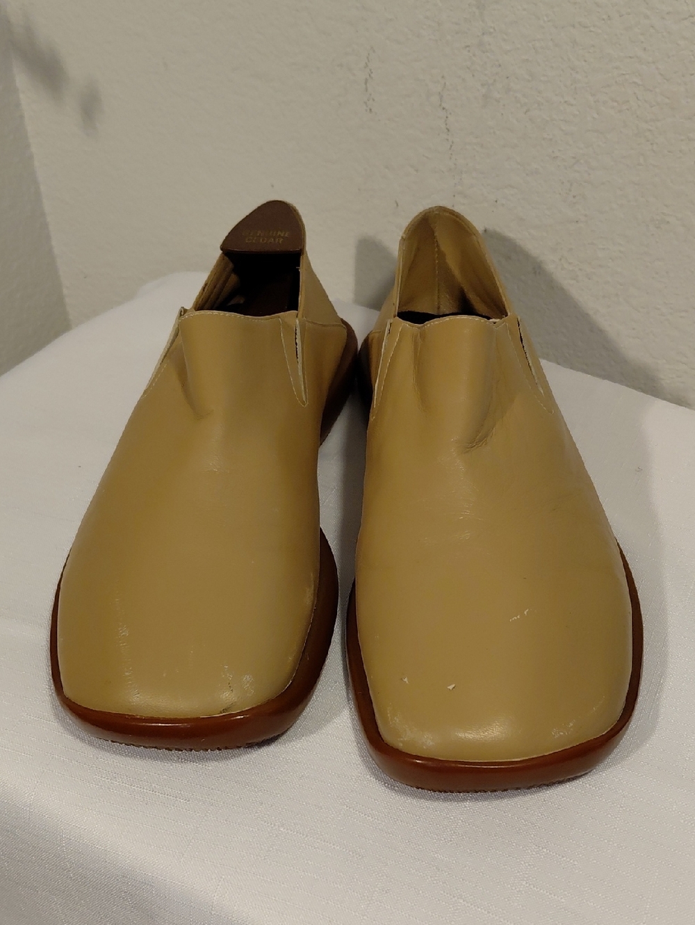 LM Men's Slip-On Tan Leather Loafers